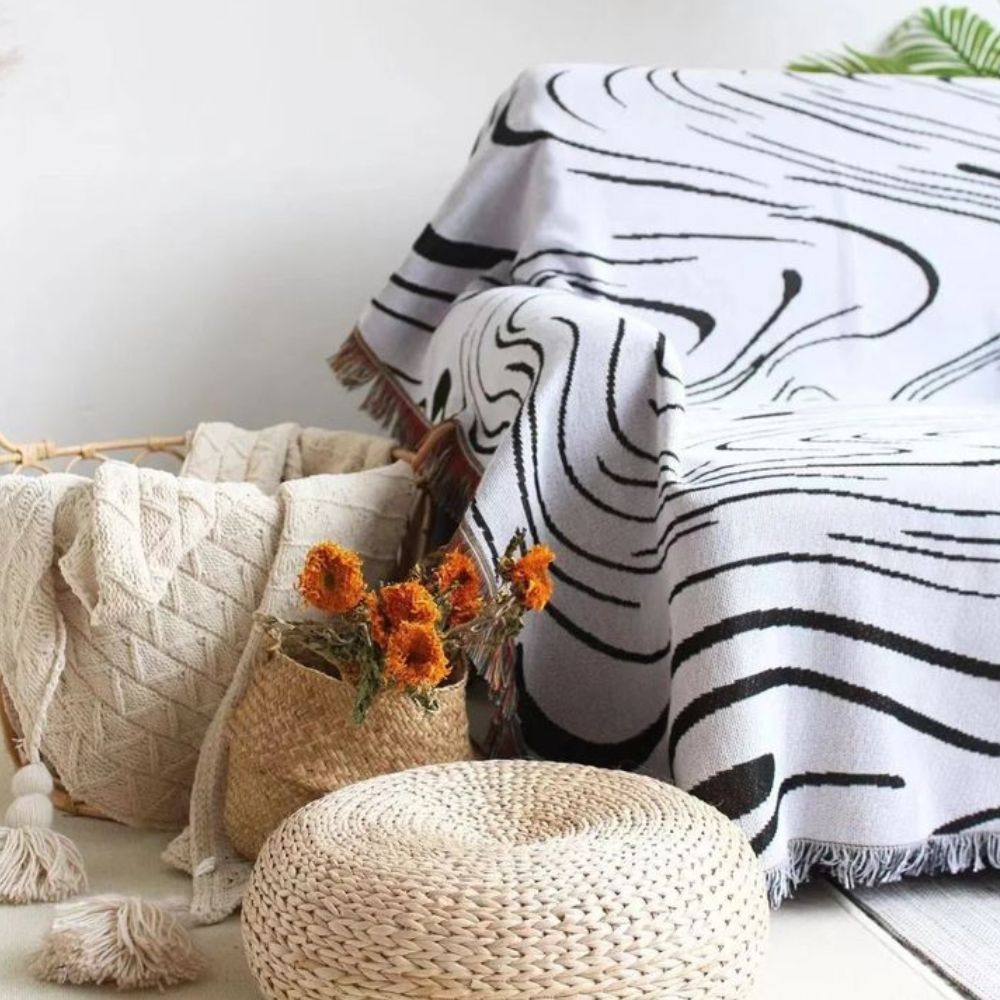 専用Marble Woven Throw Blanket Marble Woven Throw Blanket - Frankie Print Co