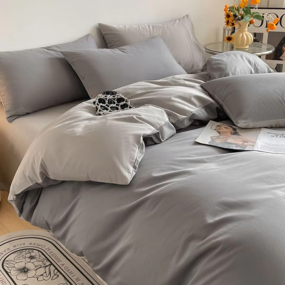 Lustova Cotton Duvet Cover | 3pcs Set