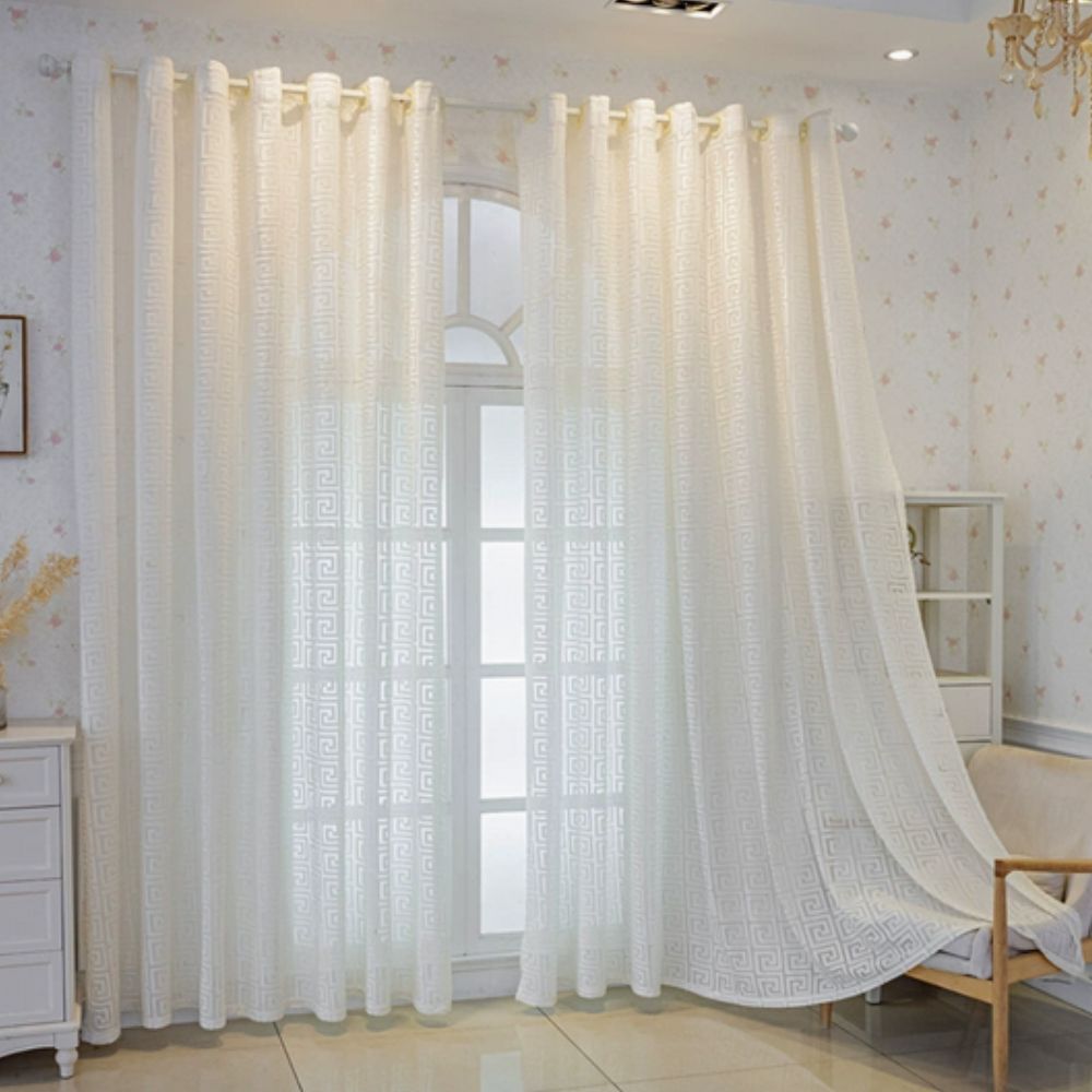 Imperial Maze Embroidered Curtain