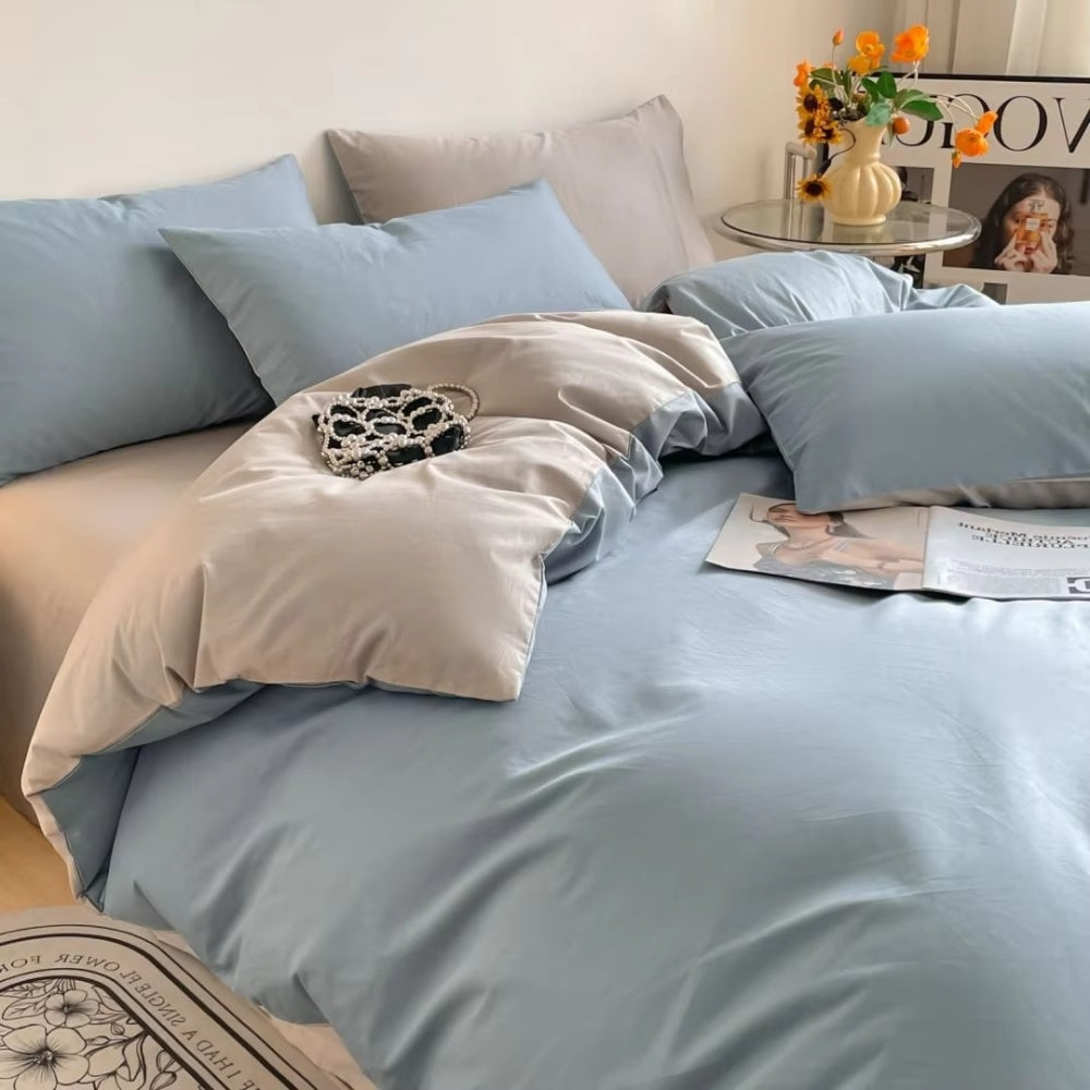 Lustova Cotton Duvet Cover | 3pcs Set