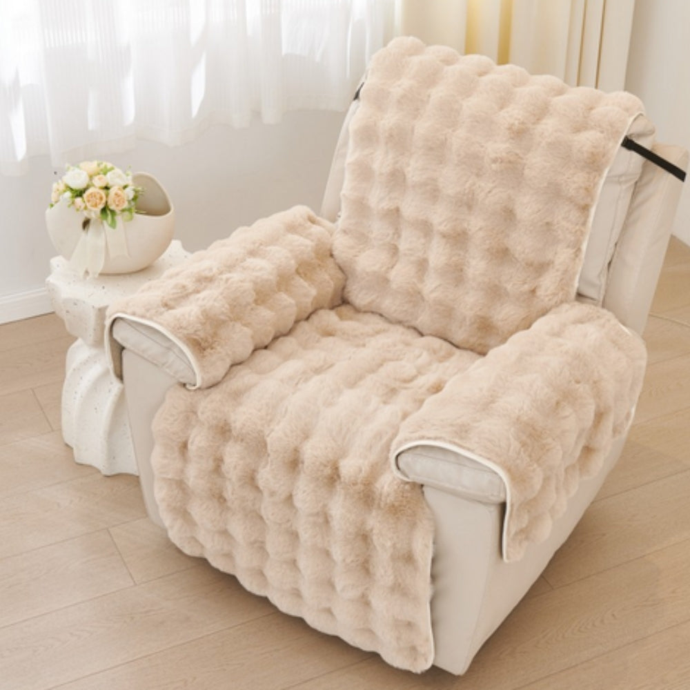 Faux Fur Recliner Sofa Cover