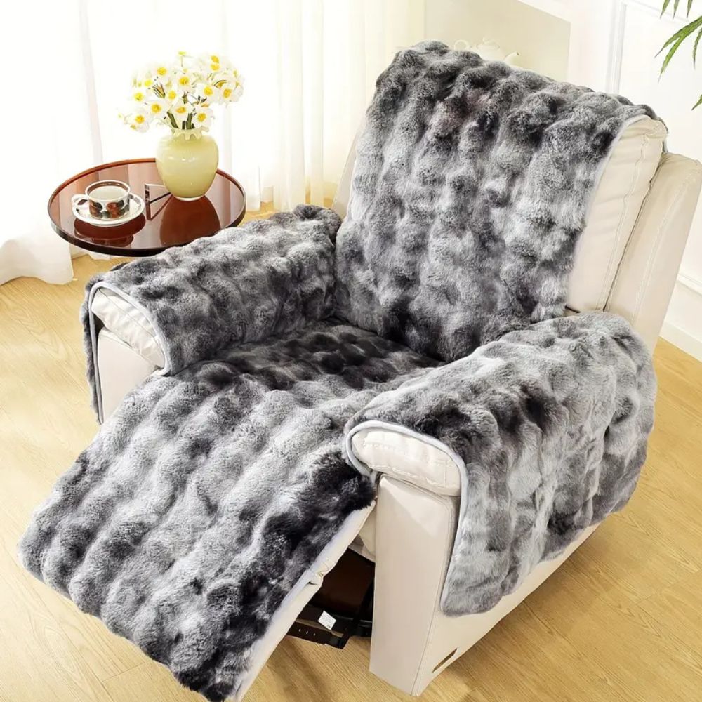 Velvet Plush Recliner Sofa Cover