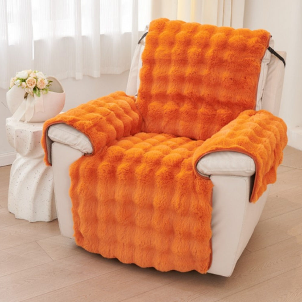 Faux Fur Recliner Sofa Cover