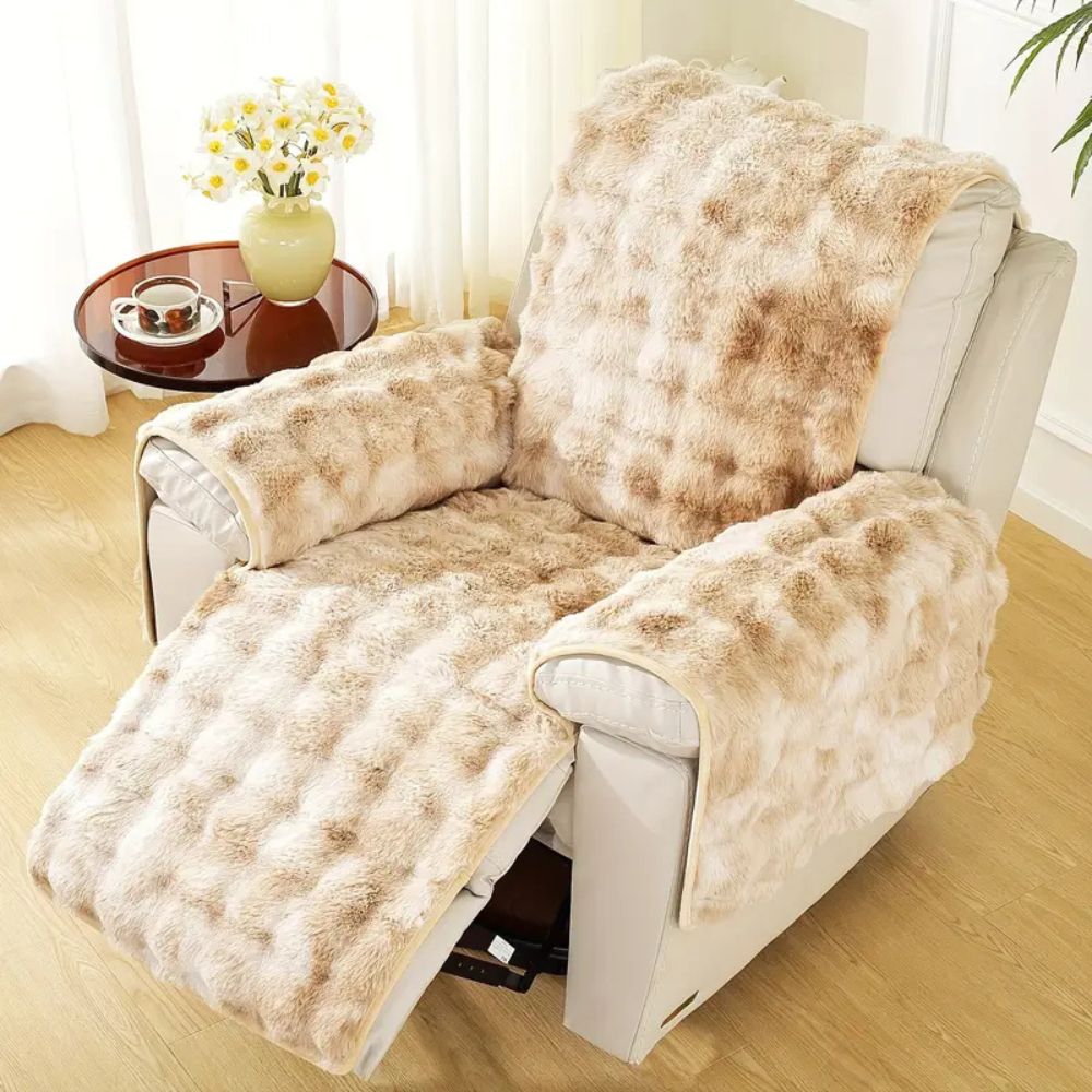 Velvet Plush Recliner Sofa Cover