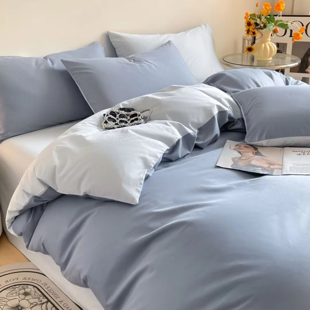 Lustova Cotton Duvet Cover | 3pcs Set