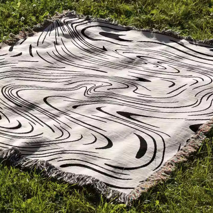 Marble Woven Throw Blanket