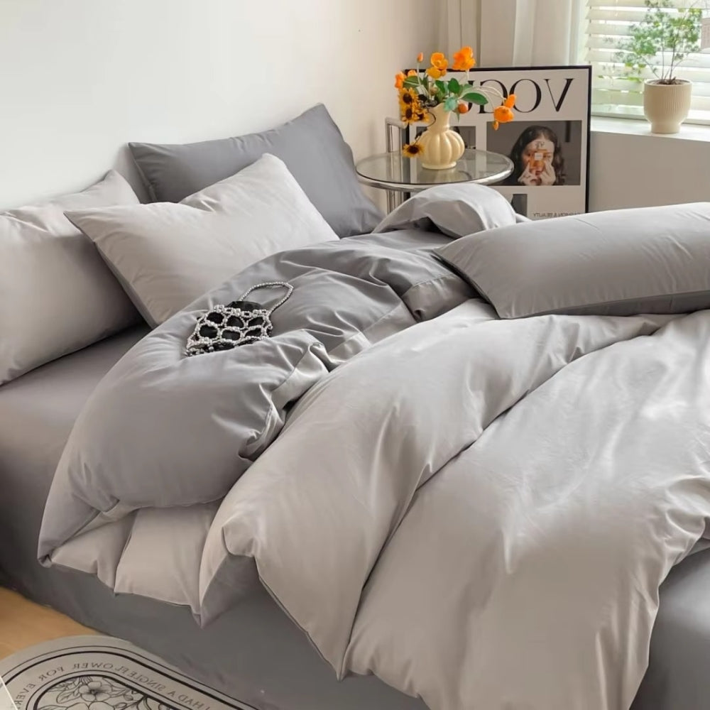 Lustova Cotton Duvet Cover | 3pcs Set