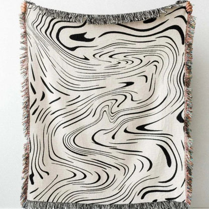 Marble Woven Throw Blanket