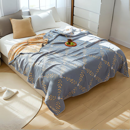 Botanical Vine Reversible Blanket