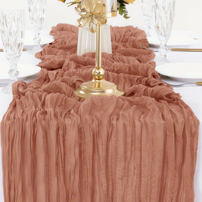 Cheesecloth Flowy Table Runner | 10 Pcs Set
