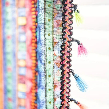 Colorful Tassel Curtain Light Filtering Drapes