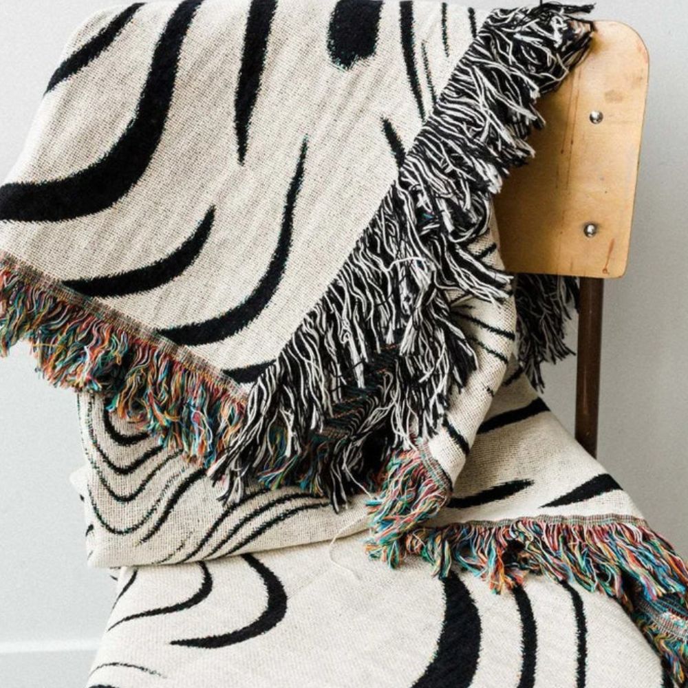 Marble Woven Throw Blanket