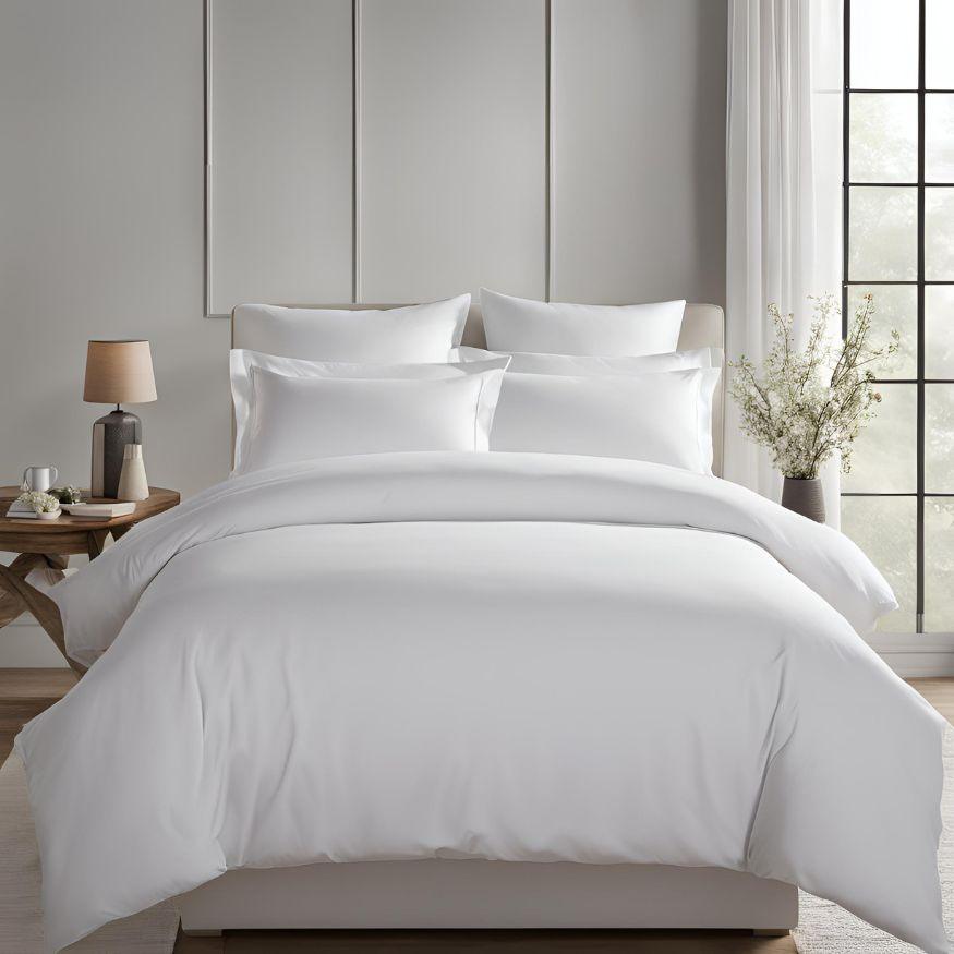 White 510 TC Organic Cotton Duvet Set