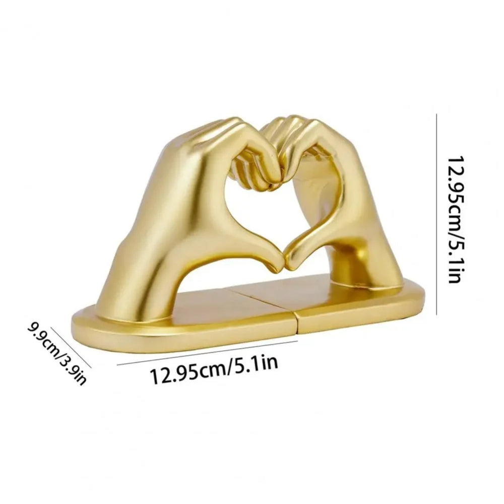 Amora Resin Love Gesture Bookends