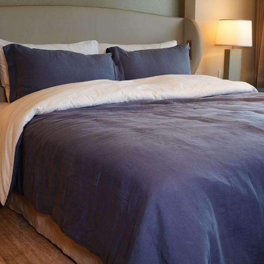 100% European Flax Linen with Cotton Sateen