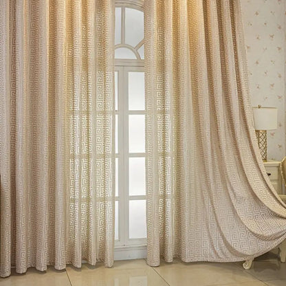 Imperial Maze Embroidered Curtain