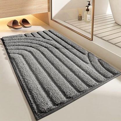 Cloud Luxe Flocked Bath Mat