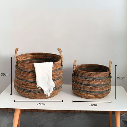 Eco Straw Woven Storage Basket