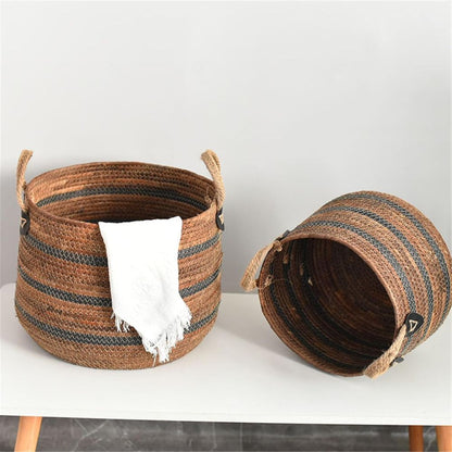 Eco Straw Woven Storage Basket