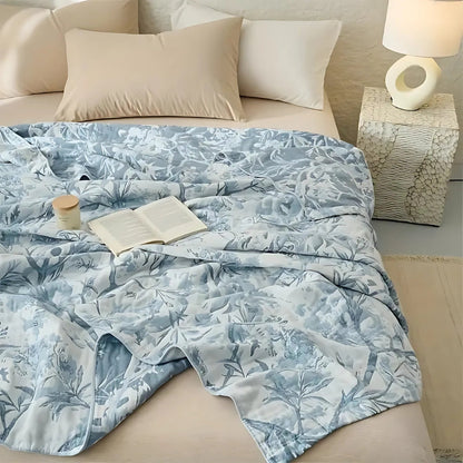 Mirel All-Season Cotton Floral Blanket