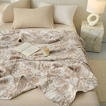 Mirel All-Season Cotton Floral Blanket